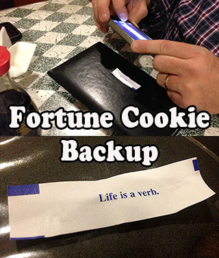 How to backup a fortune cookie